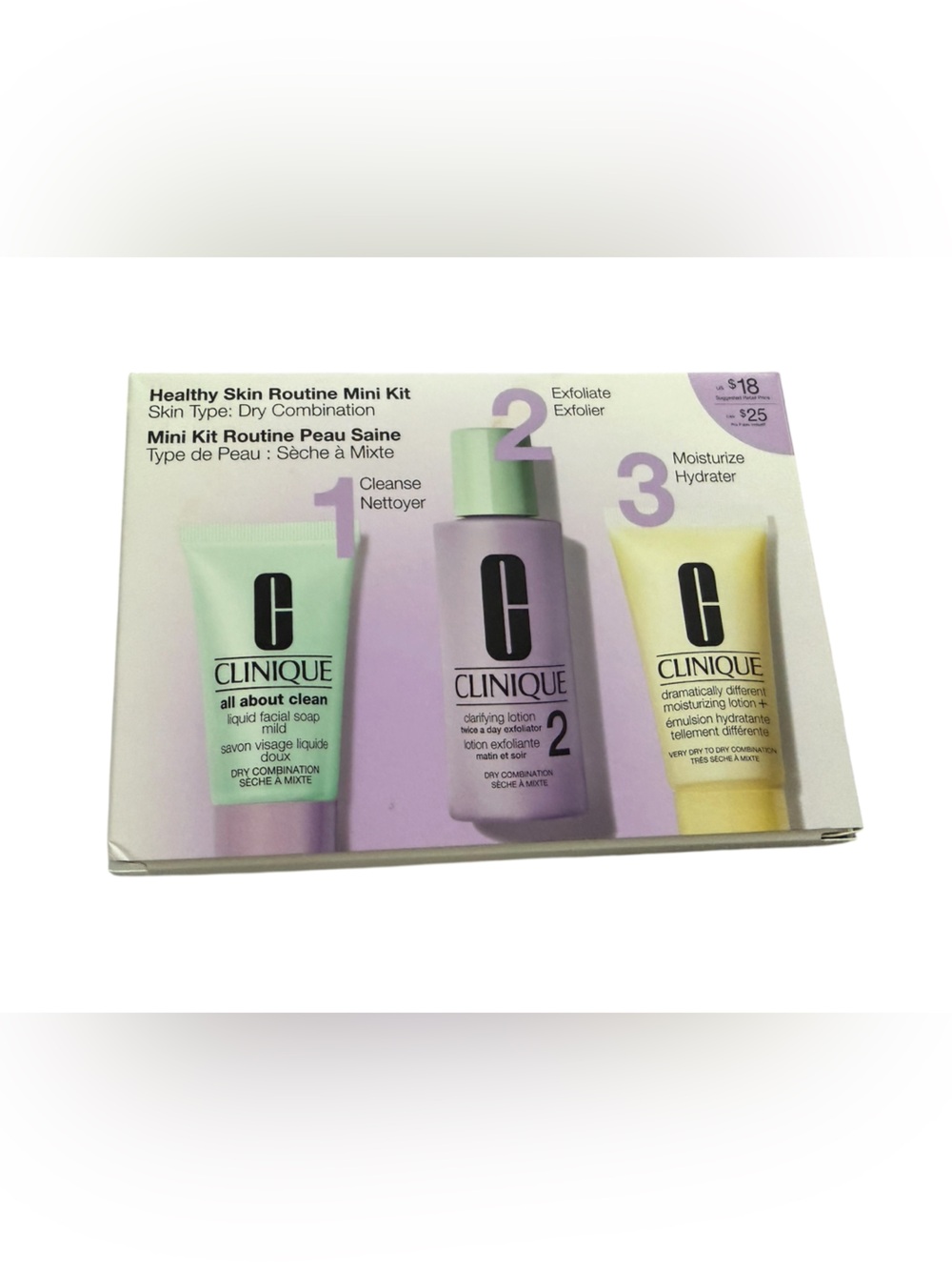 Clinique Healthy Skin Routine Mini Set for Dry Combination Skin